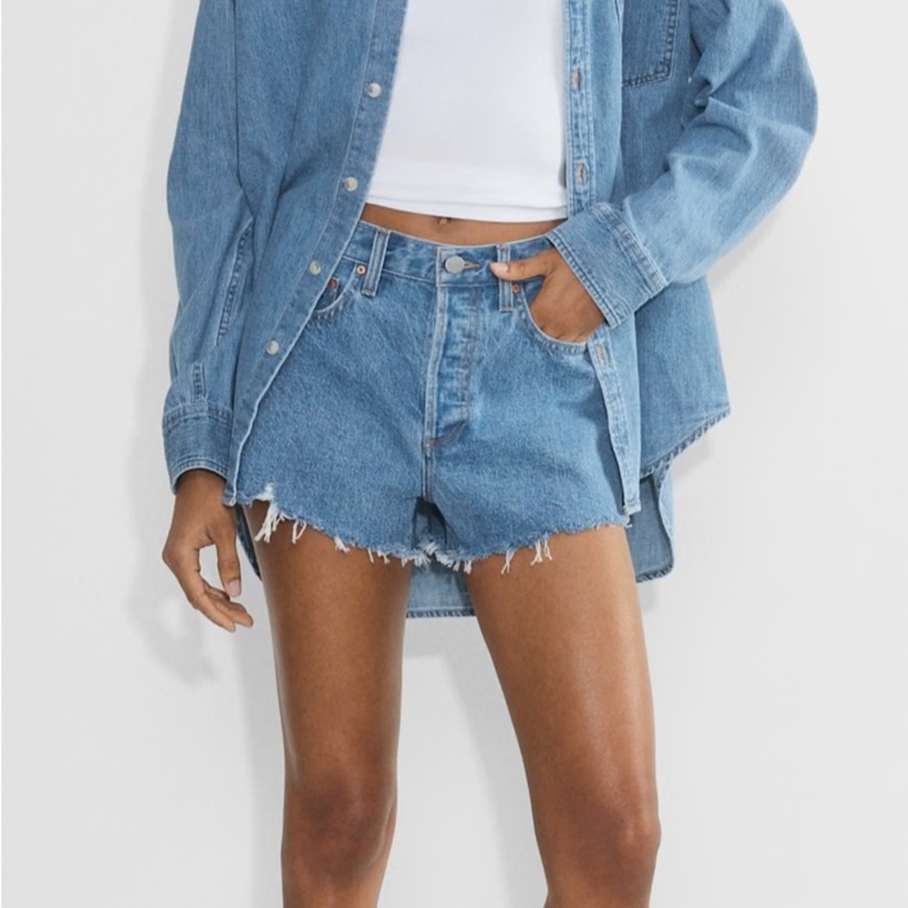 Aritzia denim forum the ex boyfriend shorts